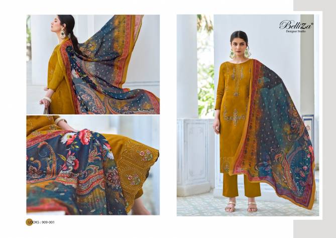 Jashn E Ishq Vol 6 By Belliza Embroidery Cotton Dress Material Wholesale Price In Surat
